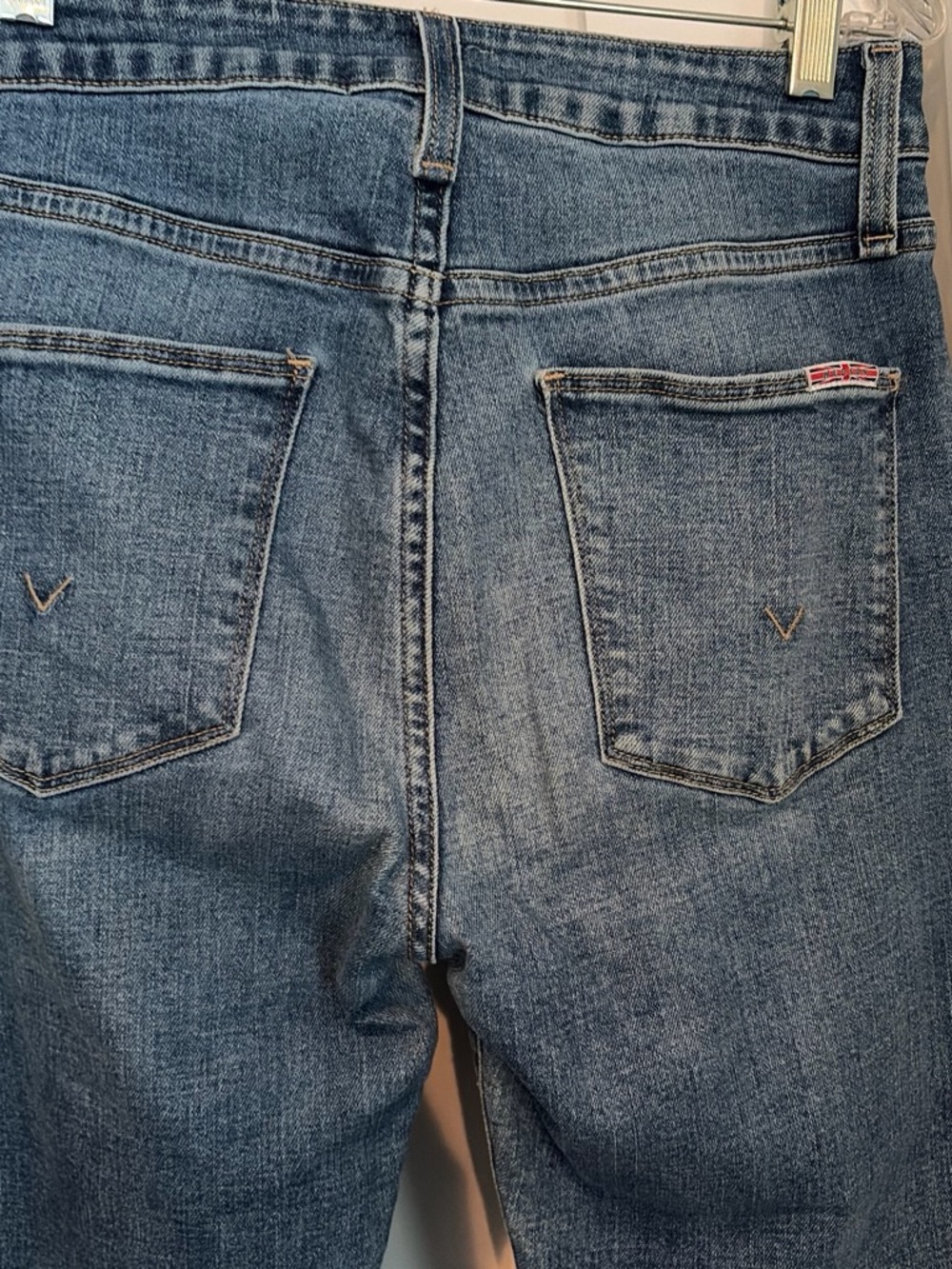Hudson Jeans Relaxed Fit Light Blue Denim - Back Pocket Detail